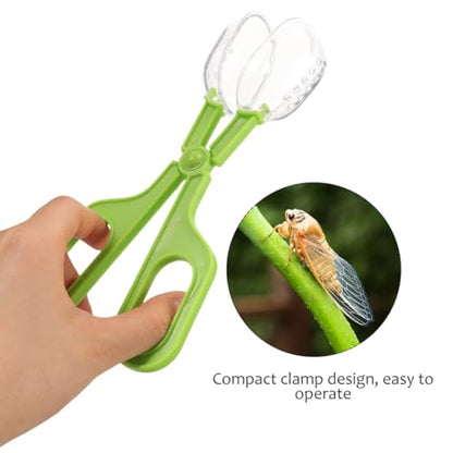 GANAZONO Reptile Feeding Clamp Reptile Tank Tool Aquarium Grabber Tool for Cage Maintenance Multi-Functional Catcher and Poop Scoop for Pet Supplies
