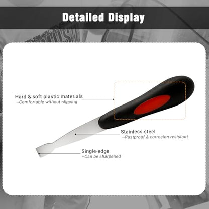 Windshield Urethane Scraper Tool Kit, Car Glass Bottom Glue Remover Tools, Windshield Removal Tool Set for Removing Glass Residues