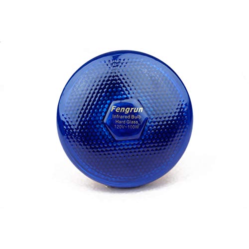 Infrared Bulb Red Hard Explosion-Proof Glass Infrared Heat Lamp Bulb for Chicks, Chicken, Pet,Bathroom Warming Light Bulb (Blue-150w) - color: Blue-150w