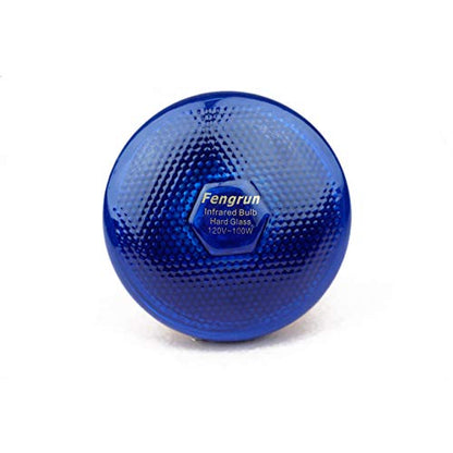 Infrared Bulb Red Hard Explosion-Proof Glass Infrared Heat Lamp Bulb for Chicks, Chicken, Pet,Bathroom Warming Light Bulb (Blue-150w) - color: Blue-150w