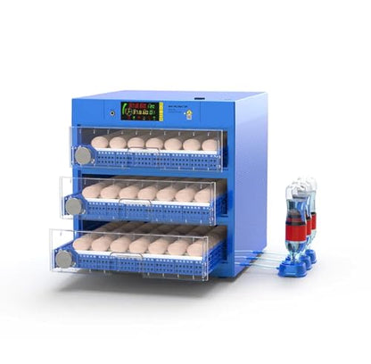 Egg Incubator with Automatic Egg Turning and Humidity Control, Efficient LED Lighting, Upgrade Automatic Water Adding, for Hatching Chickens Quail Duck Goose Turkey, 192 Eggs - color: 192 eggs