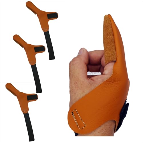 Cowhide Finger Gloves, Anti-Slip Fishing Finger Set, Anti Cutting Fishing Gloves, sea Pole Lure Pull line Finger Set, Heat-Insulating Finger Set