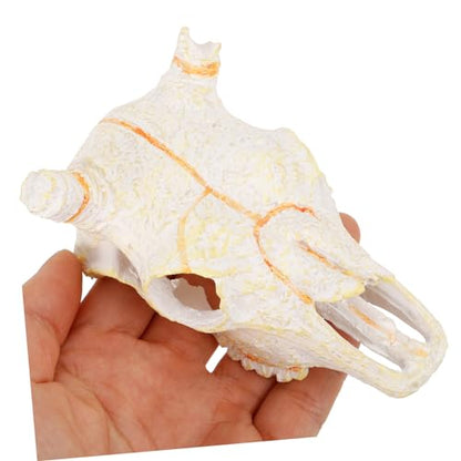 Hemoton Reptile Hideout Skull Decor Resin Molding for Aquarium and Terrarium for Fish and Turtles Unique Home Decoration for
