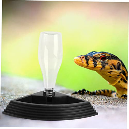 BESPORTBLE 1Pc Automatic Reptile Water Fountain Durable Drinking Bowl for Turtles and Lizards Space Saving Design with Stable Base Easy to Use and Install for Pet