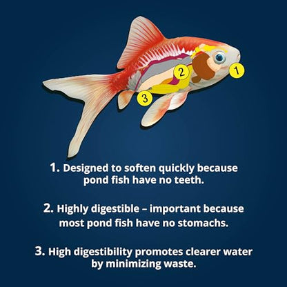 TetraPond Pond Sticks, Pond Fish Food, for Goldfish and Koi, 1.72 Pounds - size: 1.72 Pound (Pack of 1)