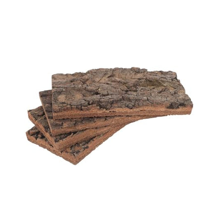 Levemolo 4pcs Terrarium Background: Wood Bark for Plants - Outdoor Tree Bark Material Wall Decoration for Reptile Tank and Table Settings