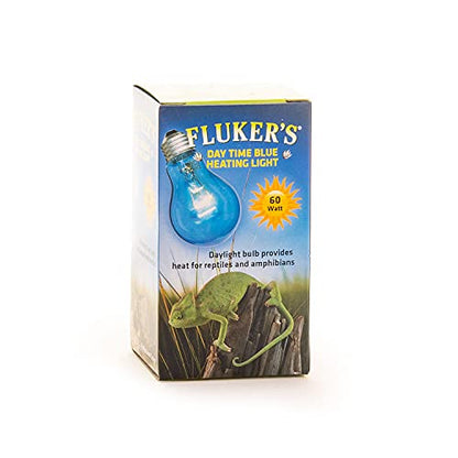 Fluker's Reptile Incandescent Blue Daylight Bulb for Reptiles and Amphibians, 60 Watt