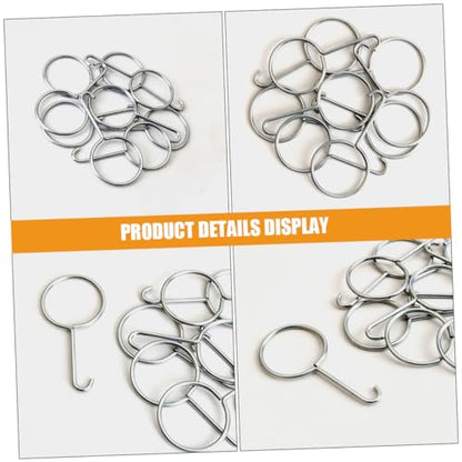10pcs Stainless Steel Drain Lifting Hooks Efficient Shower Drain Removal Tool for Easy Grate Pulling and Cleaning