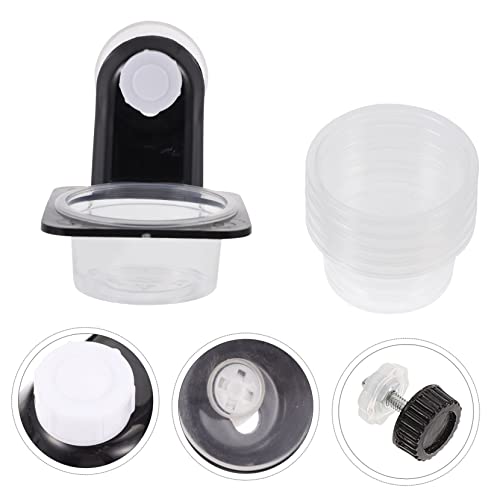 Toddmomy 1set Reptile Food Bowl Cup for Gecko and Lizard Material Feeder Waterfall for Escape Worm Dish