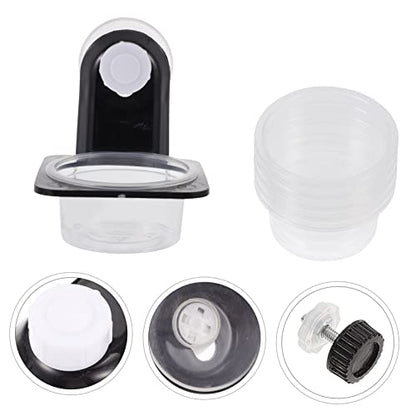 Toddmomy 1set Reptile Food Bowl Cup for Gecko and Lizard Material Feeder Waterfall for Escape Worm Dish