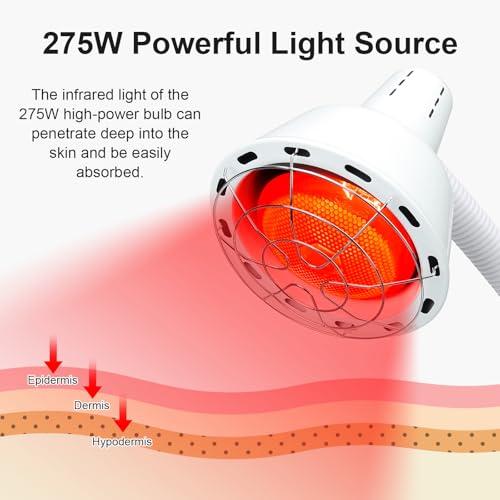 Infrared Light Bulb, 275W Near Infrared Red Light Therapy Bulbs, Infrare Heat Lamp Blub Fits for E26 / E27 Base
