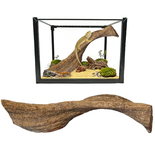Tfwadmx Reptile Branches, Natural Reptile Corner Climbing Branch, Snake Climbing Branch Chameleon Cage Accessories Terrarium Plant Decoration for Gecko Snake Bearded Dragon (13 Inch)