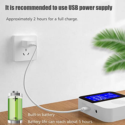 WiFi Hygrometer Thermometer Sensor with External Probe,Aquarium Thermometer,Wireless Digital Monitor Real-time sync Update, Backlight LCD,Work with Tuya app,for Home Greenhouse,Fish Tank, Refrigerator