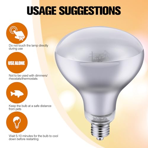 DXOPHIEX 160W Reptile Heat Lamp Bulb Full Spectrum UVA UVB Reptile Light, Sun Lamp Basking Light for Bearded Dragon, Mercury Vapor Bulb for Reptiles and Amphibians - size: 160W