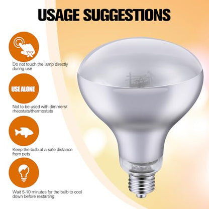 DXOPHIEX 160W Reptile Heat Lamp Bulb Full Spectrum UVA UVB Reptile Light, Sun Lamp Basking Light for Bearded Dragon, Mercury Vapor Bulb for Reptiles and Amphibians - size: 160W