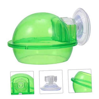 FOMIYES 4pcs Magnetic Reptile Food Feeder Hanging Gecko Feeder Suction Cup Easy Clean Turtle Feeding Tray