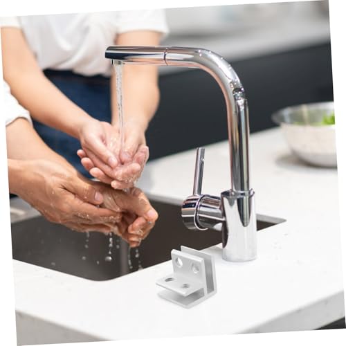 BESPORTBLE 1set Alloy Glass Clamp Holder for Thick Glass Quick Installation Flowerpot Buckle for Fish Tank Terrarium and Garden Planter Box and Elegant Design