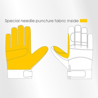 Needle Puncture & Thorn Proof Gloves, Level 3 Needlestick Resistant, A9 Cut Resistant Gloves - color: 91532, size: Medium