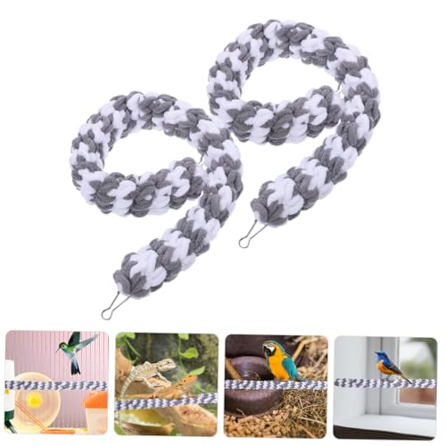 Happyyami 2pcs Parrot Climbing Rope Reptile Swing Toys Reptile Climbing Vine Snake Climbing Branch Reptile Swing Rope Parrot Reptile Rope Terrarium Hanging Branch Represent Cotton Pet