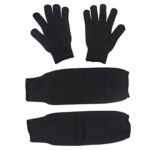 Bird Training Anti-Bite Gloves, Level 5 Protection, Parrot Chewing Working Safety Protective Gloves for Cockatiels - color: Gloves + Arm Sleeves