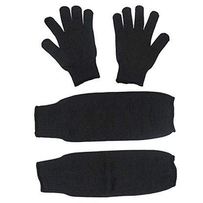 Bird Training Anti-Bite Gloves, Level 5 Protection, Parrot Chewing Working Safety Protective Gloves for Cockatiels - color: Gloves + Arm Sleeves