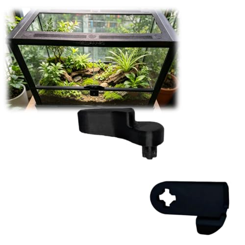 Reptile Enclosure Door Handles Compatible with Zoo Med, Reptile Enclosure Fasteners, Enclosure Safety Clips 1set (Right) - size: right