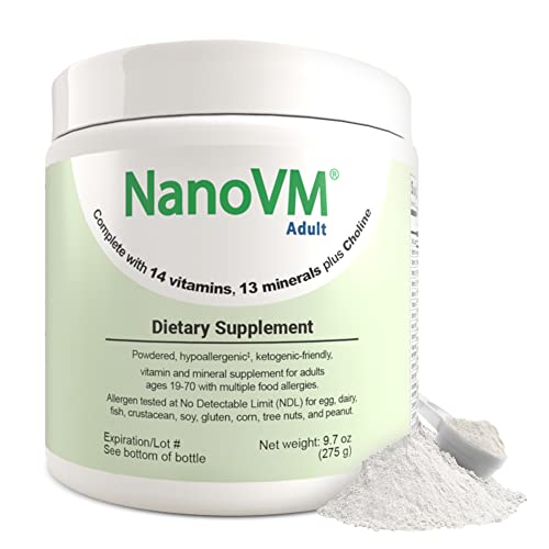 Adult, Allergen-Free Vitamin Supplements, Women and Mens Multivitamins with 13 Vitamins & 13 Minerals, Unflavored Multivitamin Powder, Low-Carb Adult Multivitamins, 275g - Solace Nutrition - style: Adult