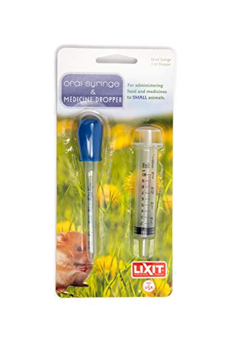 Lixit® Nursing and Hand Feeding Syringe and Bottle Kits for Cats, Rabbits, Puppies and Other Pets (Syringe + Dropper) - size: Pack of 1