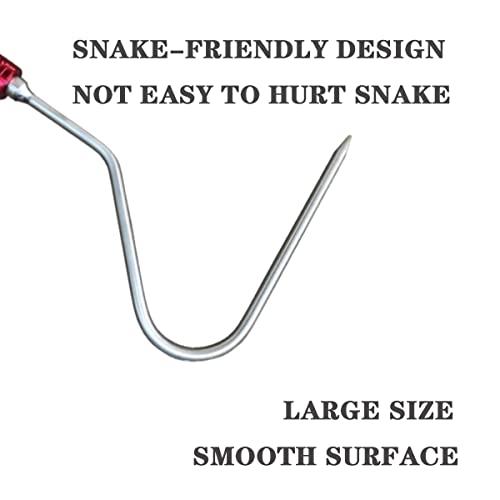 48'' High-Carbon Snake Hook Catcher Stick Tongs Grabber Reptile Pick-up Handling Tools for Catching,Moving Snakes or Hunting Game Finders