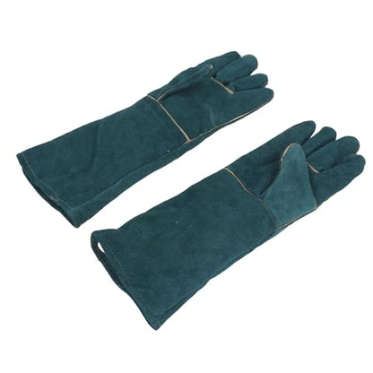 ZJchao Bite Proof Gloves, Animal Handling Gloves, Pet Grooming Gloves for Dog Cat Reptile Bird Snake Lizard Falcon with Cut Puncture and Scratch, Heat Oil Fire BBQ Garden