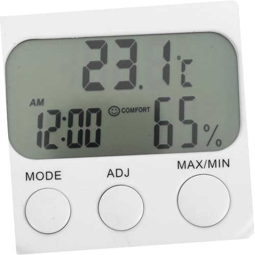 GALPADA Digital Indoor Thermometer Hygrometer for Home Mini Desktop Temperature and Humidity Gauge LCD Display for Reptile Tanks and Greenhouses