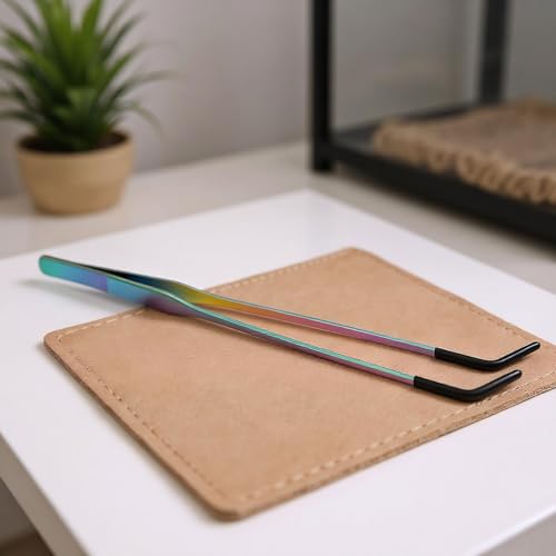 Reptile Feeding Tongs - Stainless Steel Grip Clamp, Rubber Tip Tank Tool | Long Aquarium for Bearded Dragons, Lizards, Amphibians, Tea - color: B