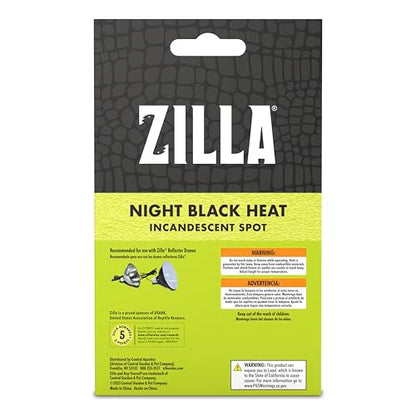 Zilla Incandescent Spot Bulb, for Nocturnal Reptile Species, Night Black - size: Pack of 1, style: Night Black (150W)