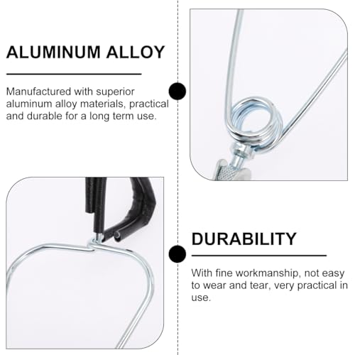 HANABASS Reptile Lamp Fixture Clamp Aluminum Stand Heat Lamp Holder Lamp Clip for Bearded Dragons Tortoises Geckos Safe Easy