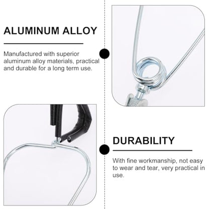 HANABASS Reptile Lamp Fixture Clamp Aluminum Stand Heat Lamp Holder Lamp Clip for Bearded Dragons Tortoises Geckos Safe Easy
