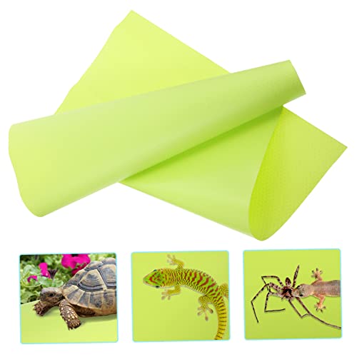 BESPORTBLE Leopard Gecko Bearded Dragon Snake Terrarium Liner Reptile Carpet Eva Pet Substrate Mat - color: Light Green