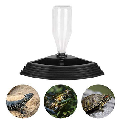 Rengue Pet Reptile Automatic Water Dispenser, Automatic Feeders Stone Design Self Replenishing Bowl, Nonslip Base for Tortoise Geckos and Bearded Dragons Pet Reptile Water