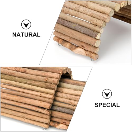 Small Pet Reptiles Shelter and Wooden Reptile Hiding House Small and Large Sizes Indoor Habitat Hideout for Tortoise Hamster Lizard