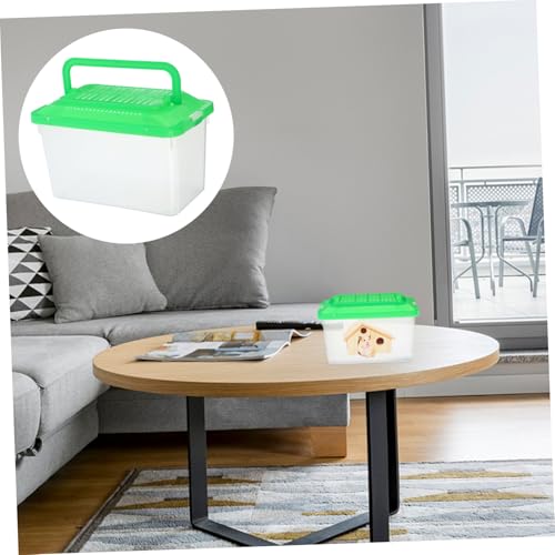 COLLBATH Portable Plastic Turtle and Fish Tank Aquarium for Reptiles and Pets Lightweight Transport Container Easy to Clean Habitat for Turtles and Hamsters