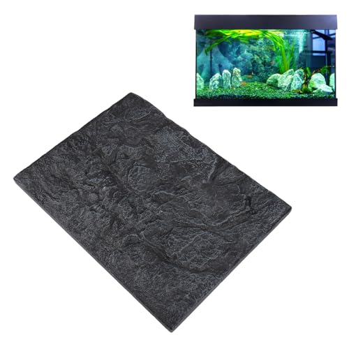 CDQL Aquarium Terrarium Background, Multipurpose 3D Reptile Background, Foam Aquarium Decor Backgrounds, Easy to Assemble for Reptiles Lizard Fish Frog (D) - size: D