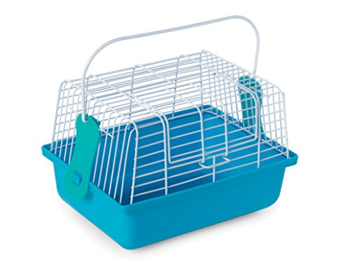 Prevue Pet Products Small Animal Travel Carrier - Hamster, Bird, Small Parakeet, Gerbil, & Rat Carrier, Small Reptiles, Easy Pet Transportation, Travel Bird Cage, Lightweight & Portable - Blue