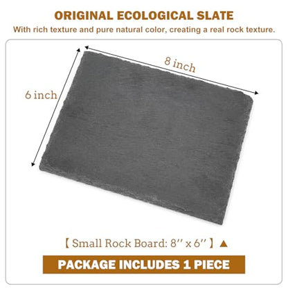 Reptile Basking Platform Tortoise Bearded Dragon Lizard Original Rock Slab,Easy to Grind the Nails,with Non-Slip mats,Natural Food Bowl,Moisturizing Effect (Small) - size: Small