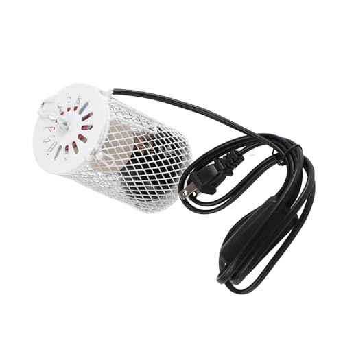 Yctze 100W Infrared Ceramic Emitter Heat Light Lamp for Pet Reptiles, Ideal Chicken Coop Heater (US Standard 110-120V 100W) - color: White
