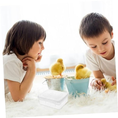 Toddmomy 16-Compartment Reptile Egg Incubator Tray 2-Pack Hatching Box for Gecko and Lizard Eggs Sturdy Plastic Breeding Box for PET Reptile Supplies