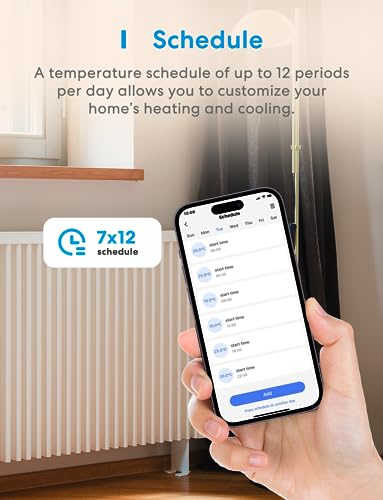 meross Smart Temperature Controller 15A 1800W, Smart Wi-Fi Thermostat Controlled Outlet Plug Works with Apple Home, Alexa, Google Home for Heating Cooling Homebrew Fermentation Reptiles Greenhouse