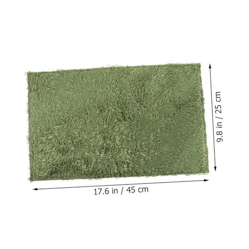 BESPORTBLE Reptile Carpet Mat for Terrarium Washable Lawn-Shaped Reusable Liner for Tortoises Bearded Dragons and Amphibians Easy to Cut and Install Moisture Protection