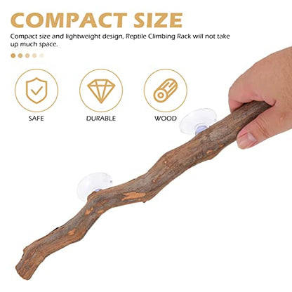 Ipetboom Jungle Climber Vines Reptile Decor Branch Terrarium Climb Branch Background Decoration Plant Decoration with Suction Cup for Snake Lizard and Leopard Gecko Branch