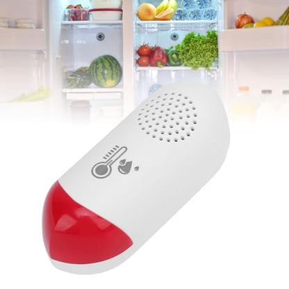 Smart Wireless Thermometer Hygrometer Indoor Temperature Humidity Sensor with Sound Light Alert High Accuracy for Home Room Greenhouse Reptile Tank ABS 45g