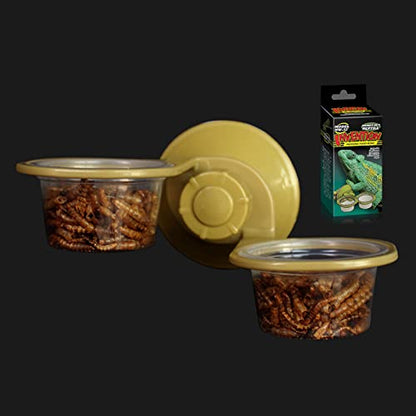 Suction Cup for Frog Feeder Feeding Food Water Bowl Escape Proof Dish Feeder Bowl