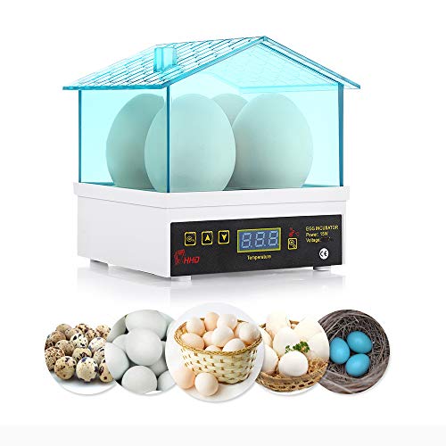 4 Egg Incubator, Incubators for Hatching Eggs, Mini House with Automatic Humidity Control Digital Professional for Hatching Duck Bird Quail Eggs